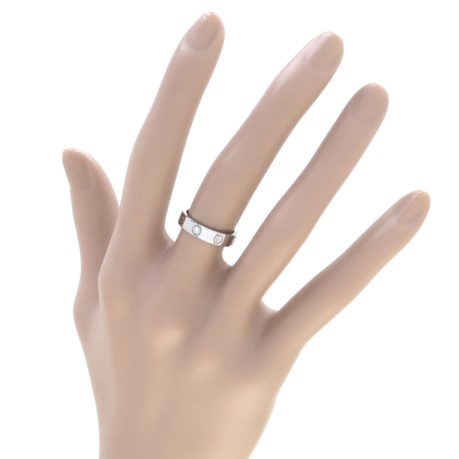 ◉Cartier 48 ミニラブリング ダイヤ 1P 750 WG 掃除キット付 ミニラブリング/1Pダイヤ/質屋 さのや ブランド 通販サイト