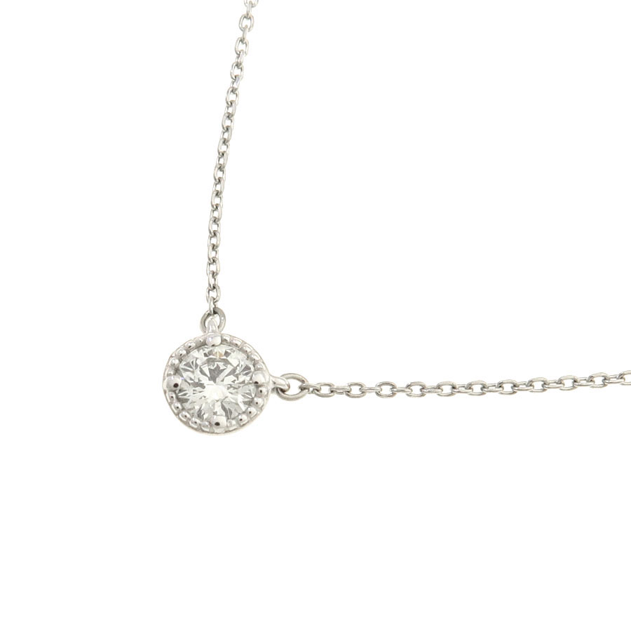 Ptダイヤネックレス/D0.18ct