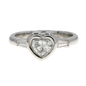 Pt900ダイヤリング/ハートシェイプ/D0.37ct