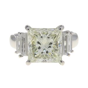 Pt900ダイヤリング/D3.150ct/スクエア