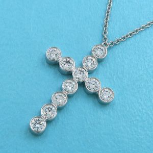 ジャズクロスダイヤネックレス