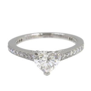 フレームダイヤリング/ハートシェイプ/D0.80ct