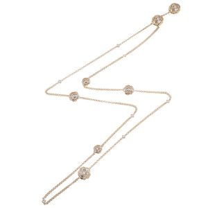 カメリアコレクションダイヤロングネックレス