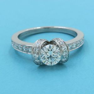 リボンダイヤリング/D0.54ct