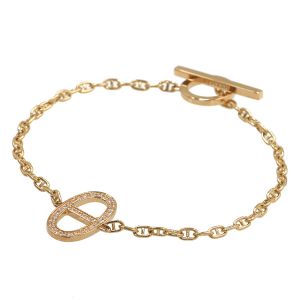 シェーヌダンクルコントゥールダイヤブレスレット
