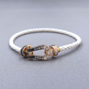 フォース10ブレスレット/MM/ブラックダイヤ＆ホワイトダイヤ