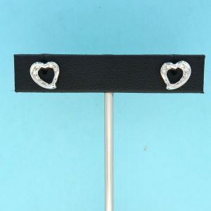オープンハートダイヤピアス