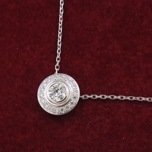 ダムールダイヤネックレス/中石0.18ct付近