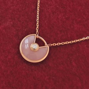 アミュレットドゥカルティエネックレス/XS/ピンクオパール