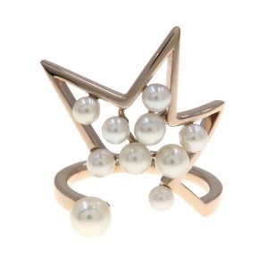 アブストラクトスターパールリング/淡水パール