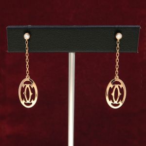 ロゴドゥーブルピアス/1Pダイヤ