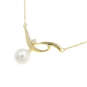 パールネックレス/アコヤ/1Pダイヤ