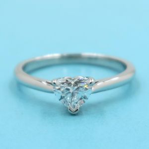 ソリティアリング/D0.46ct/ハートシェイプ