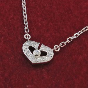 Cハートダイヤネックレス