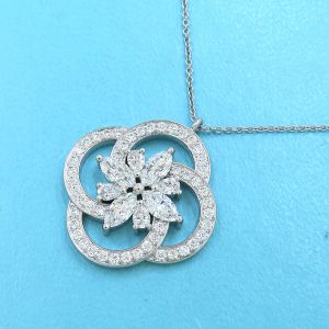 ビクトリアクラスターダイヤネックレス/ラージ