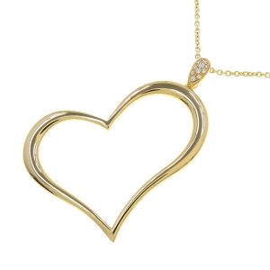 ライムライトダイヤハートネックレス