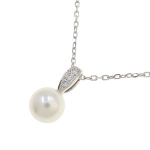 パールダイヤネックレス/アコヤ