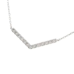 K18WGダイヤネックレス