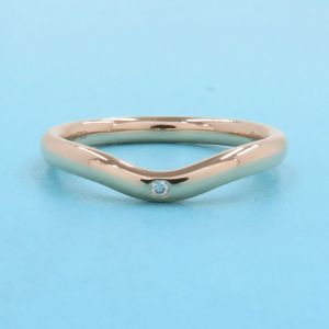 カーブトバンド゛リング/ダイヤ1P