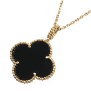 マジックアルハンブラロングネックレス/1モチーフ/オニキス