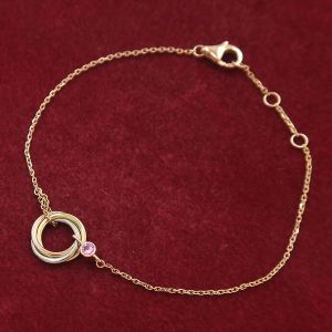 トリニティブレスレット/1Pピンクサファイア