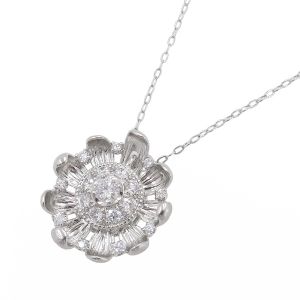 アフリカンフラワーダイヤネックレス