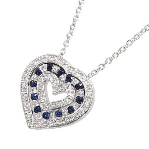 ベルエポックハートネックレス/サファイア＆ダイヤモンド