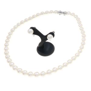 パールチョーカー/イヤリングセット/アコヤ