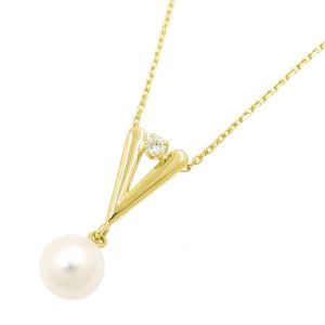 パールダイヤネックレス/アコヤ