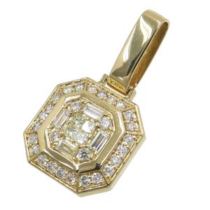 K18ダイヤペンダントトップ