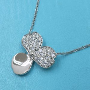 ペーパーフラワーダイヤネックレス