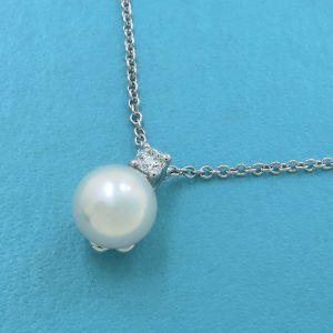 シグネチャーパールダイヤネックレス/アコヤ
