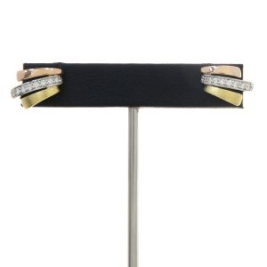 Pt950K18YPGダイヤイヤーカフ