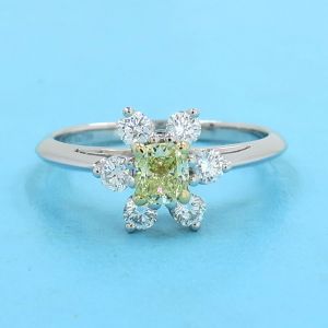 バターカップダイヤリング/YD0.26ct