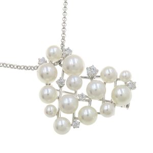 パールダイヤネックレスorブローチ/アコヤ