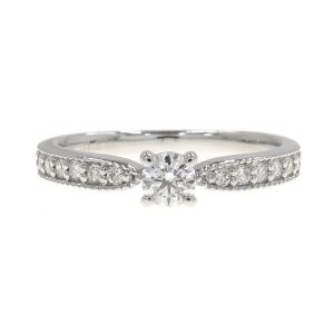 Pt900ダイヤリング/D0.147ct