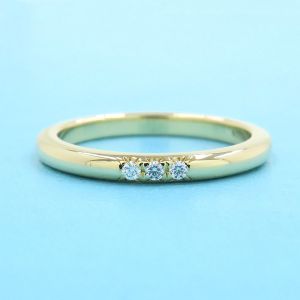 フォーエバーバンドリング/ダイヤ3P/2MM