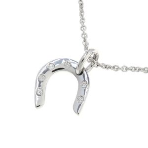 ホースシューネックレス/ダイヤ6P