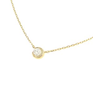 ムーンセッティングダイヤネックレス/D0.06ct