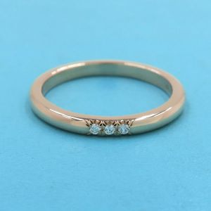 フォーエバーバンドリング/ダイヤ3P/2MM