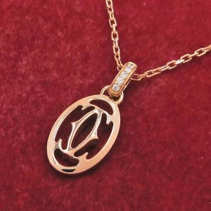 ロゴドゥーブルネックレス/ダイヤモンド