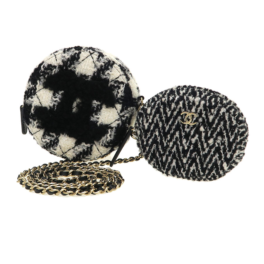 マトラッセ･ツイードチェーンショルダー