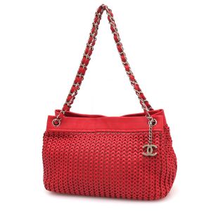 キャビア･編み込みチェーンショルダー