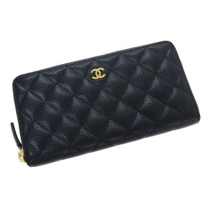 キャビアマトラッセラウンドジップウォレット