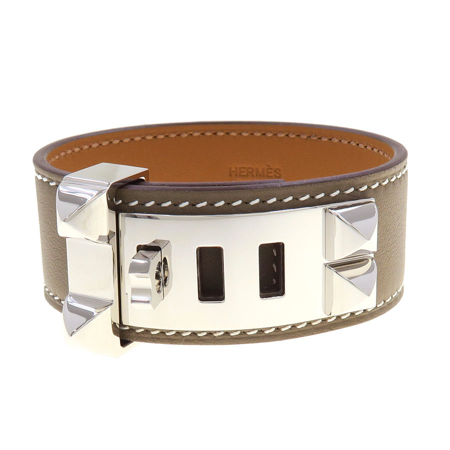 新品未使用　HERMES コリエドシアン24 ブレスレット　エトゥープ　バングル ブレスレット・コリエドシアン 24/質屋 さのや ブランド 通販サイト