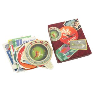 30ポストカードエアーラインズラベルズ