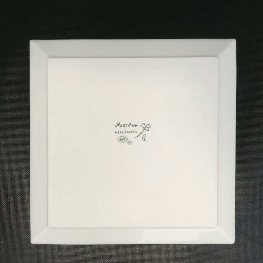 ▽HERMES メスクラン スクエアプレート エルメス mesclun 食器