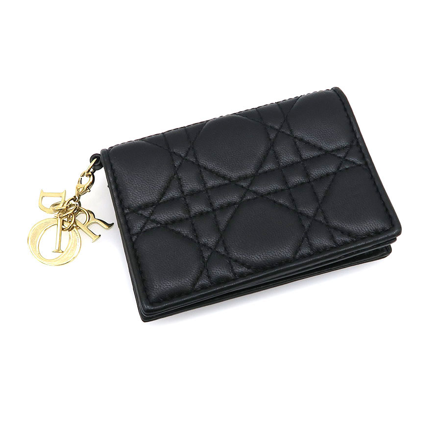 ディオール　名刺入れ　Lady Dior Bloom　カードホルダー　パテント Lady Dior CHRISTIAN DIOR クリスチャンディオール Bloom カード