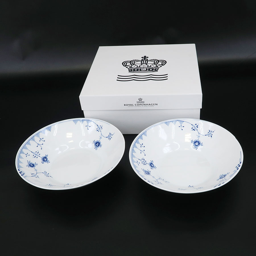 ロイヤルコペンハーゲン ブルーエレメンツ プレート ボウル 2枚セット