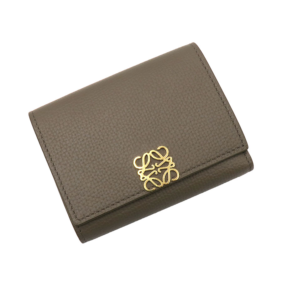 アナグラム トライフォールド ウォレット(ペブルグレインカーフ）